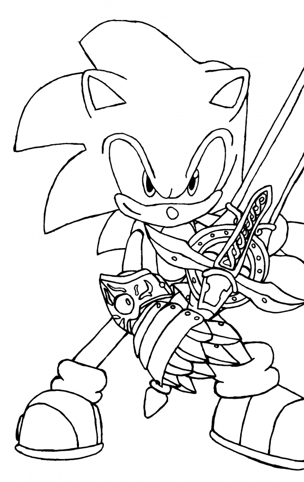 Free Printable Sonic The Hedgehog Coloring Pages For Kids