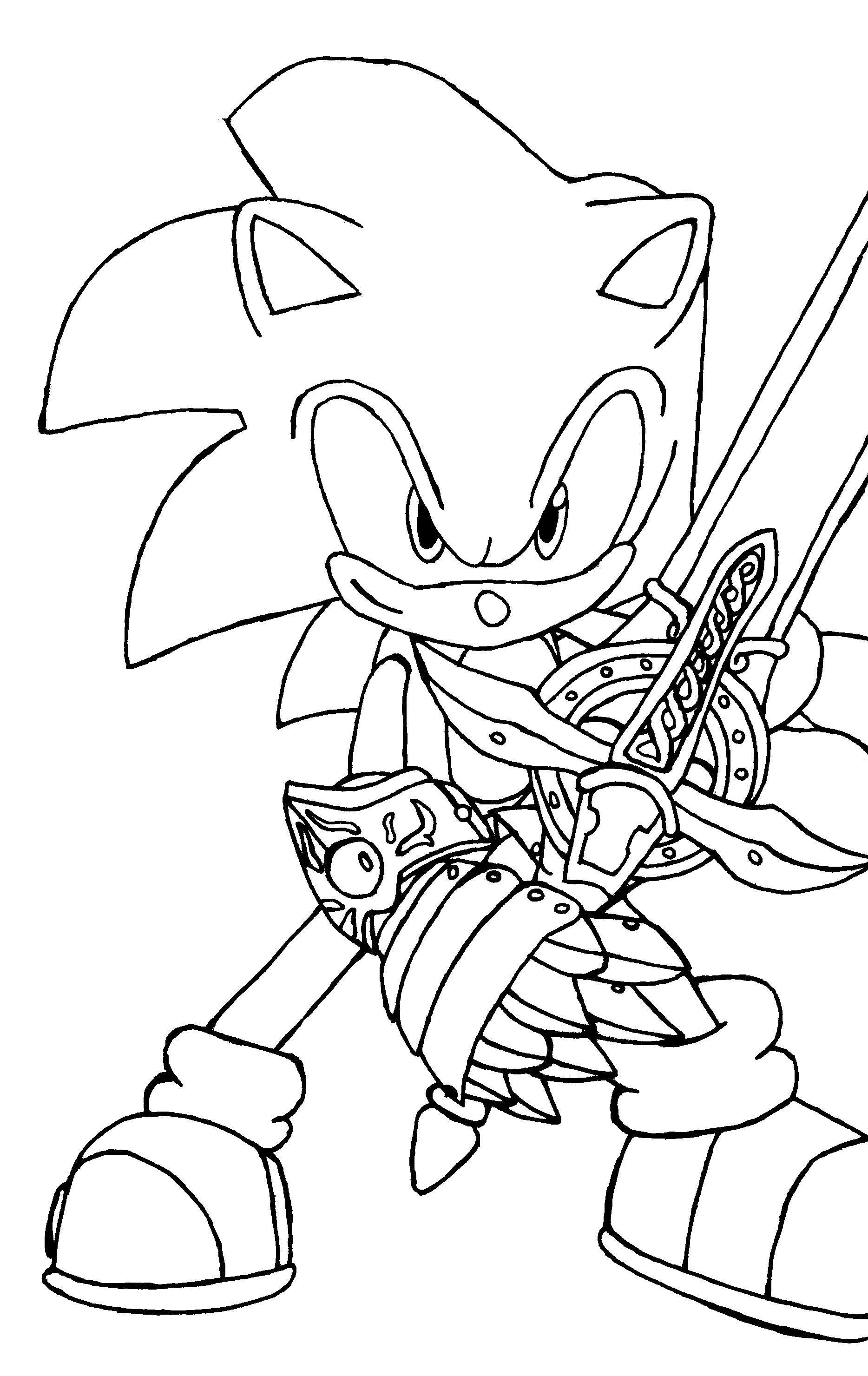 Sonic Hedgehog Kids Colouring Pictures to Print-and-Colour Online