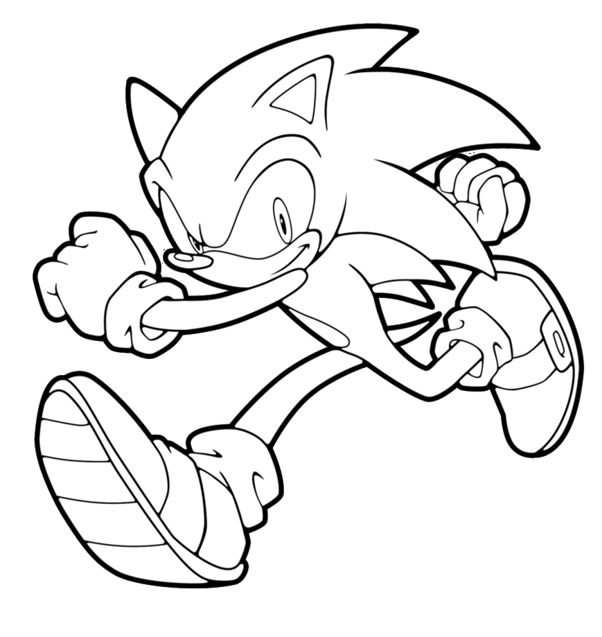 Sonic Coloring Pages Printable.