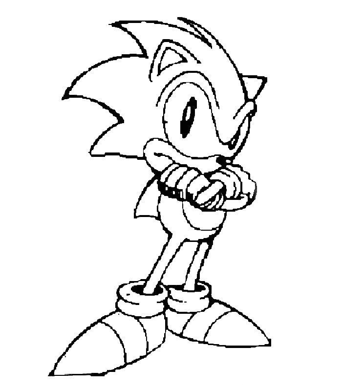 free printable sonic the hedgehog coloring pages for kids