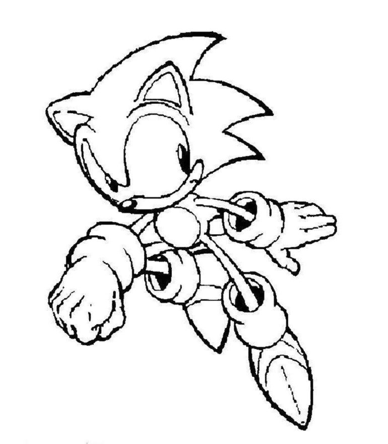 Easy Sonic Coloring Pages PDF Ideas Printable - Coloringfolder.com