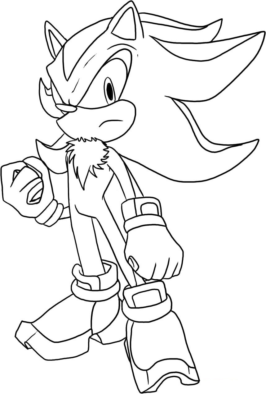 Shadow the Hedgehog Coloring Pages