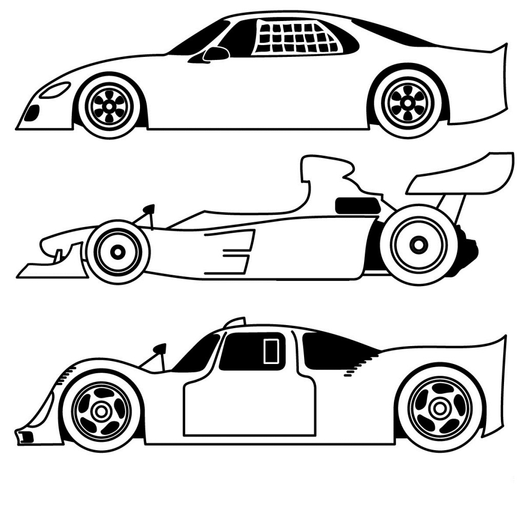 Sports Car Coloring Page