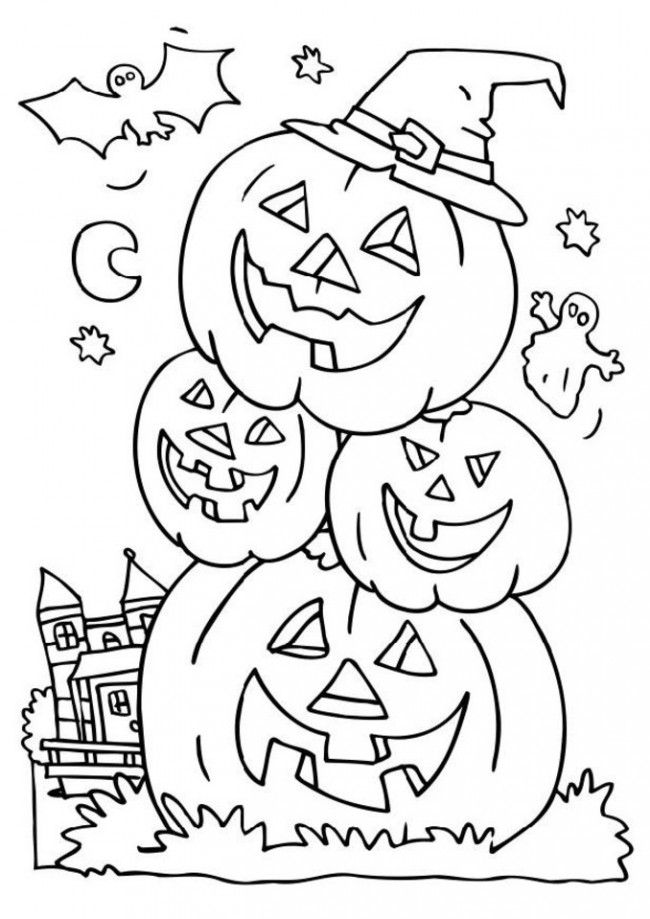 coloring pages pumpkin