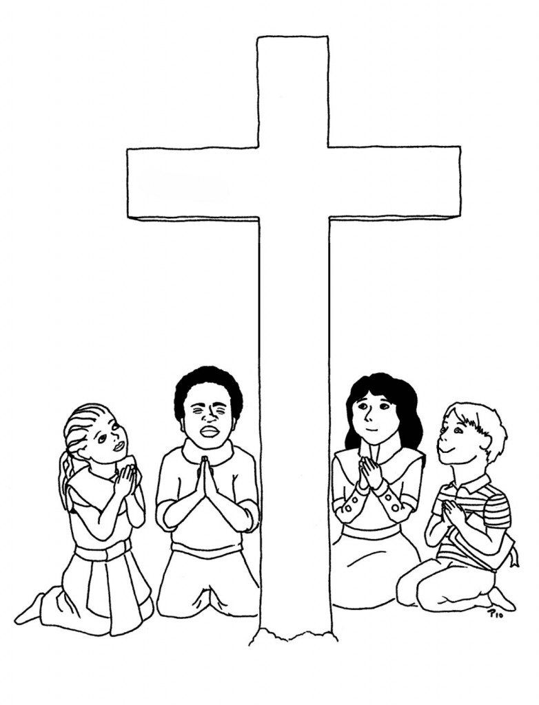 Stations of The Cross Coloring pages