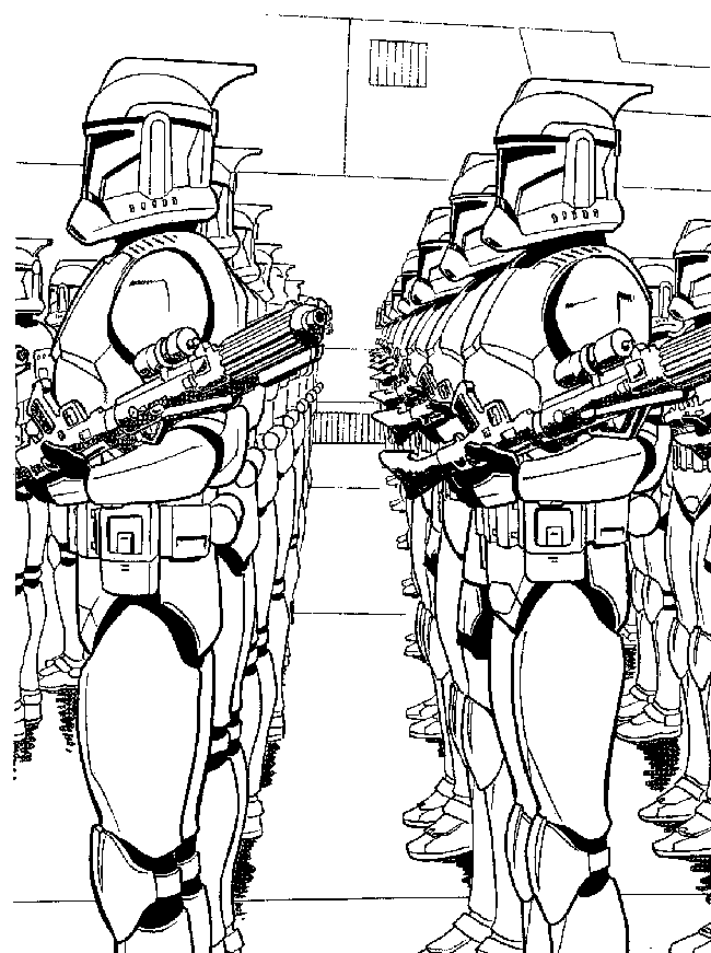 Stormtroopers Star Wars Coloring Page