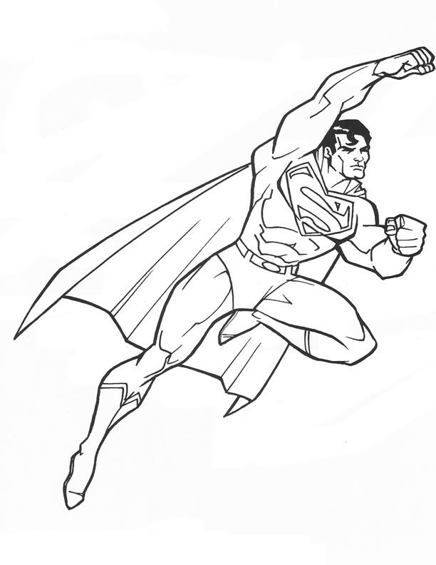 Superman Coloring Book Pages
