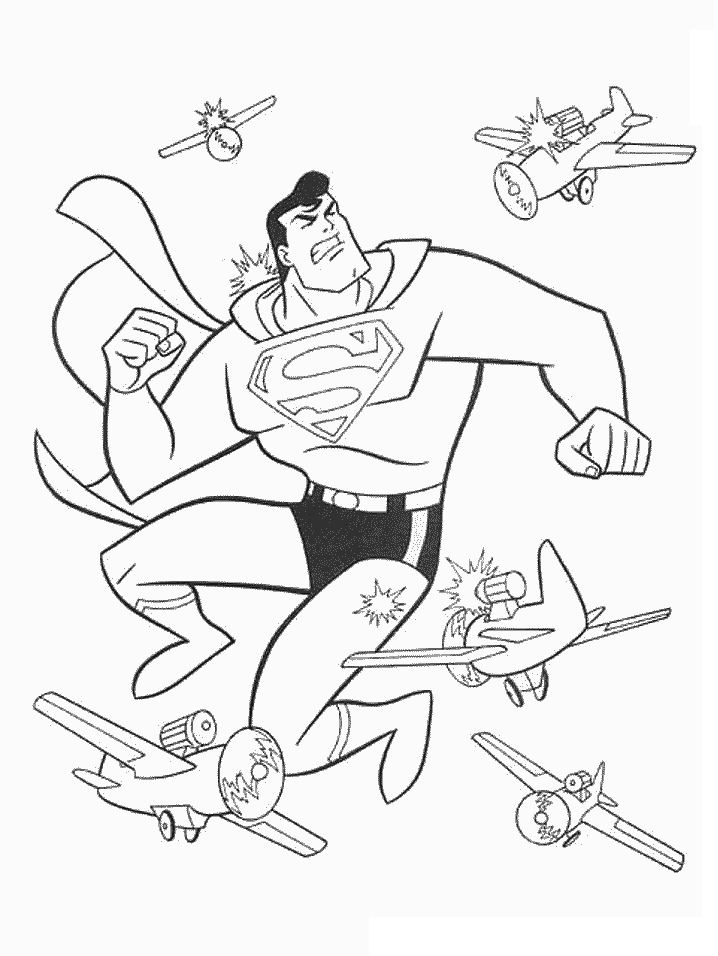 Superman Coloring Pages For Kids Printable
