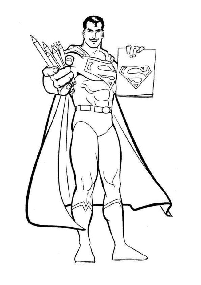 Superman Coloring Pages Kids