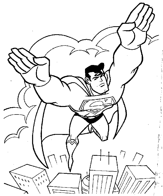 superman coloring pages