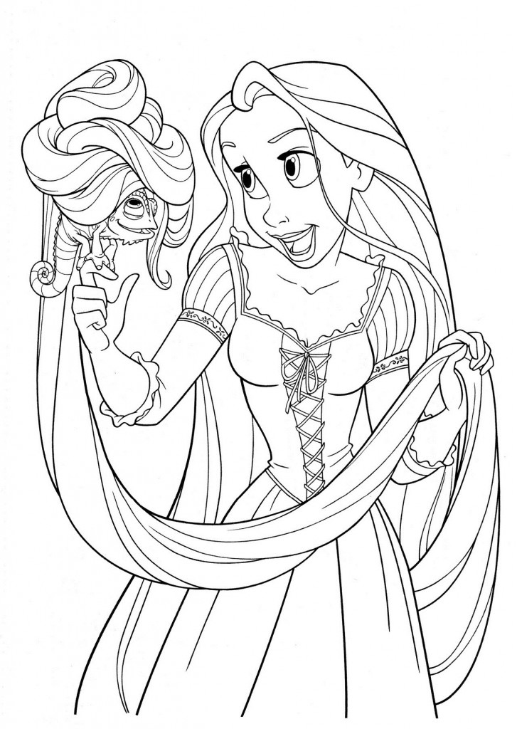 Tangled Coloring Pages For Kids