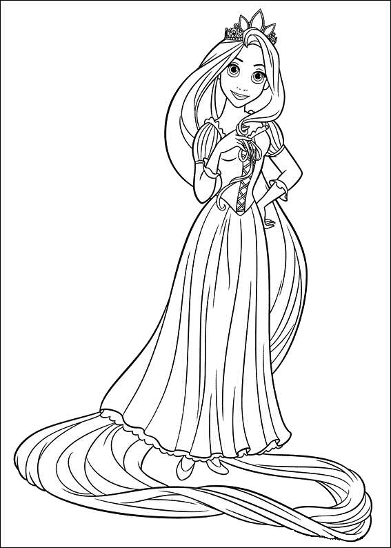 Tangled Coloring Pages For Kids Printable