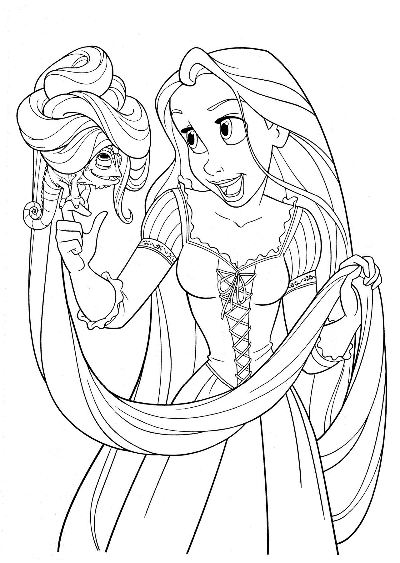 Download Free Printable Tangled Coloring Pages For Kids