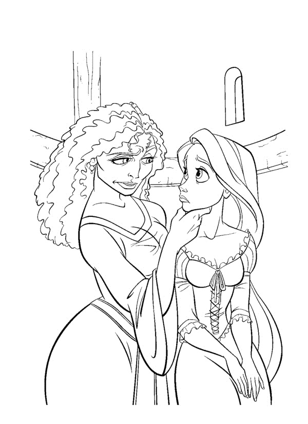 tangled coloring pages