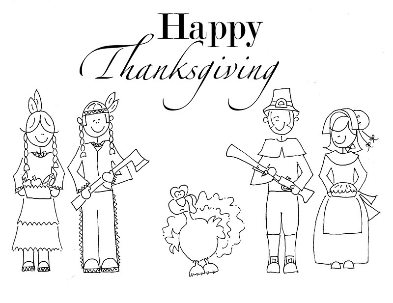 Thanksgiving Coloring Pages For Preschool Kids