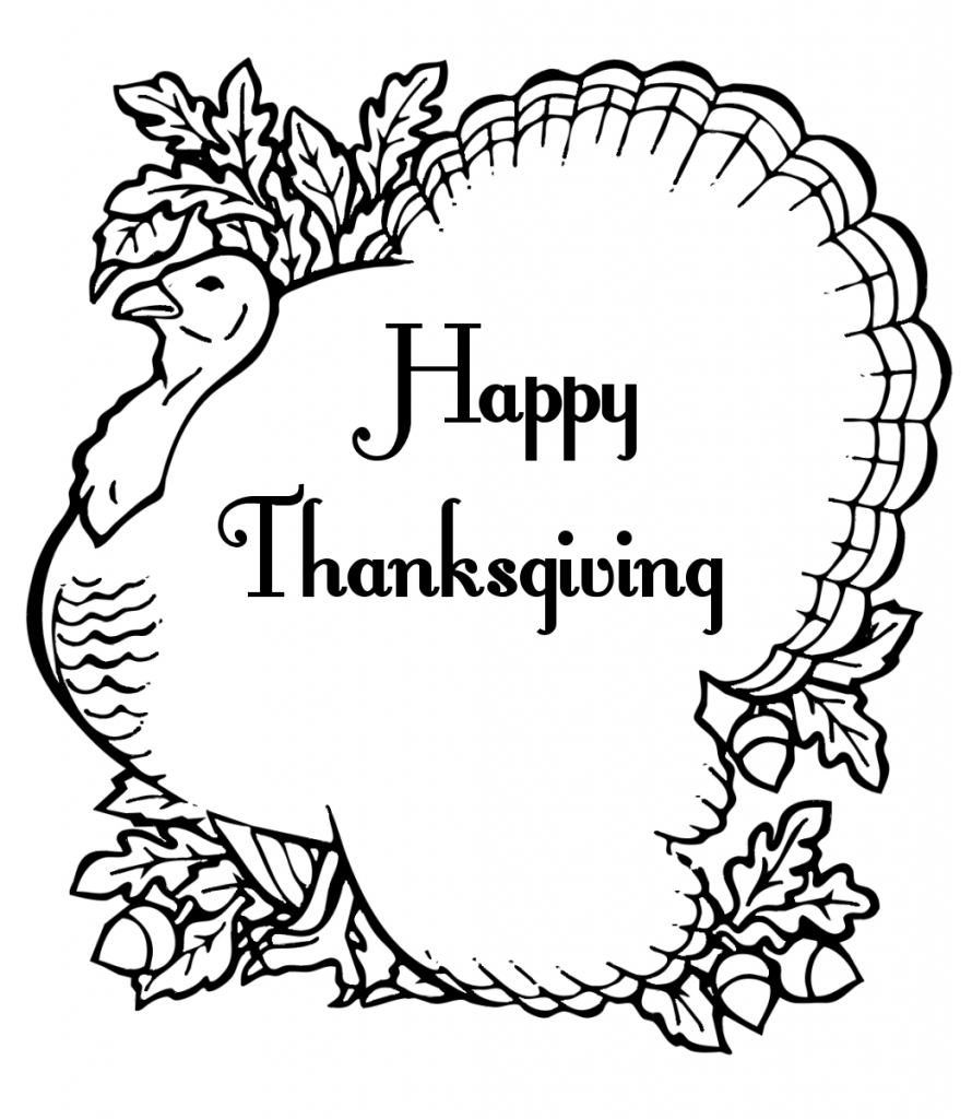 Thanksgiving Turkey Coloring Pages