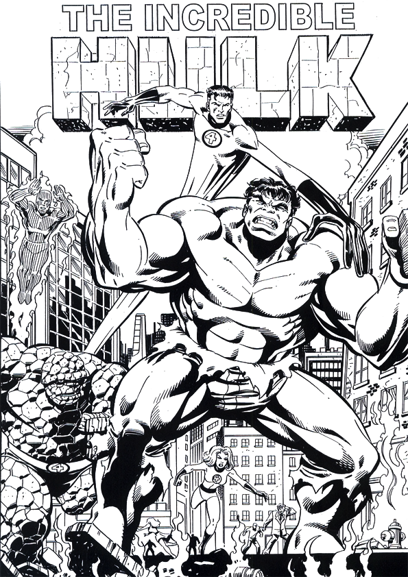 The Hulk Coloring Pages For Kids