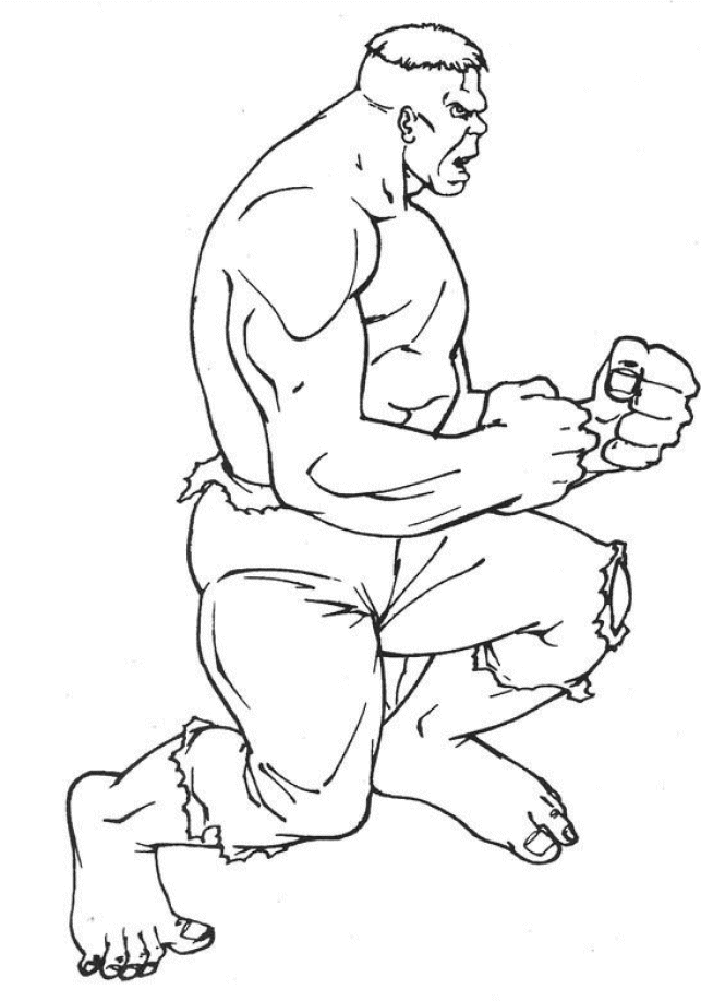 The Incredible Hulk Coloring Pages