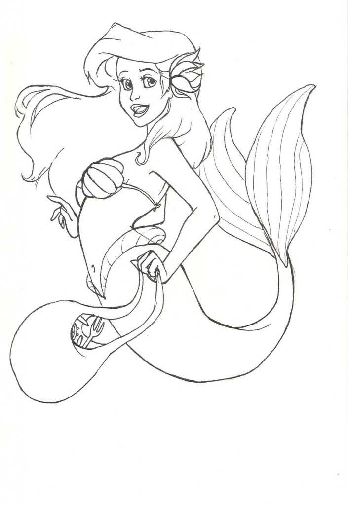 The Little Mermaid Printable Coloring Pages