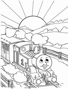 Free Printable Train Coloring Pages For Kids