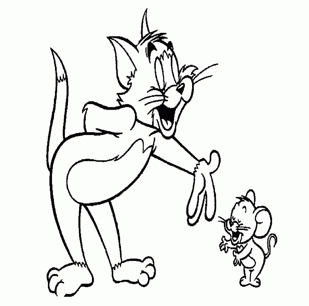 Tom and Jerry Coloring Page Photos