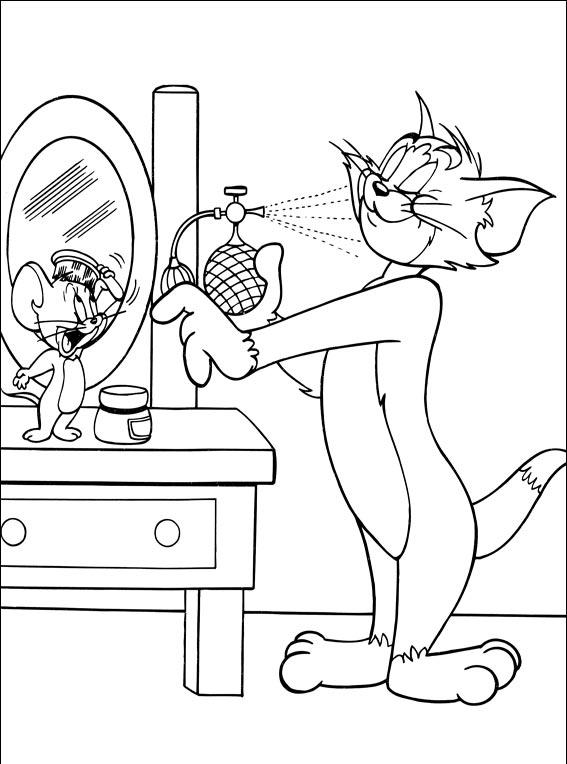 Tom and Jerry Coloring Page Picture