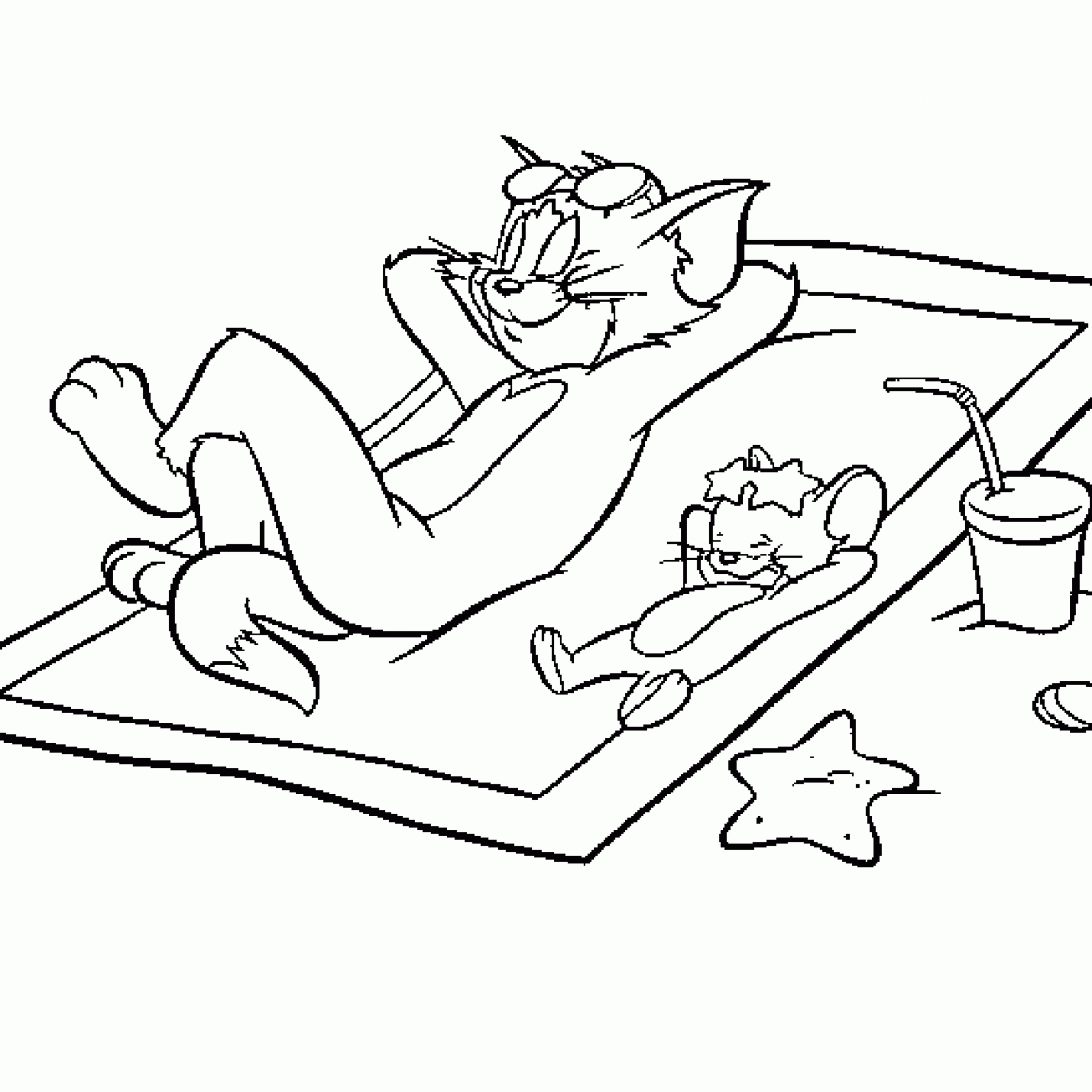 Free Printable Tom And Jerry Coloring Pages For Kids