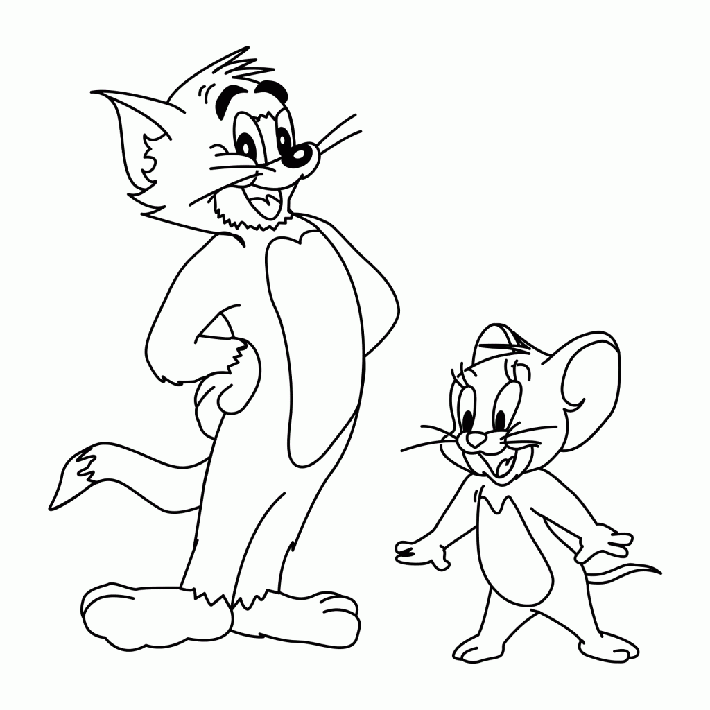 Tom and Jerry Coloring Pages Image
