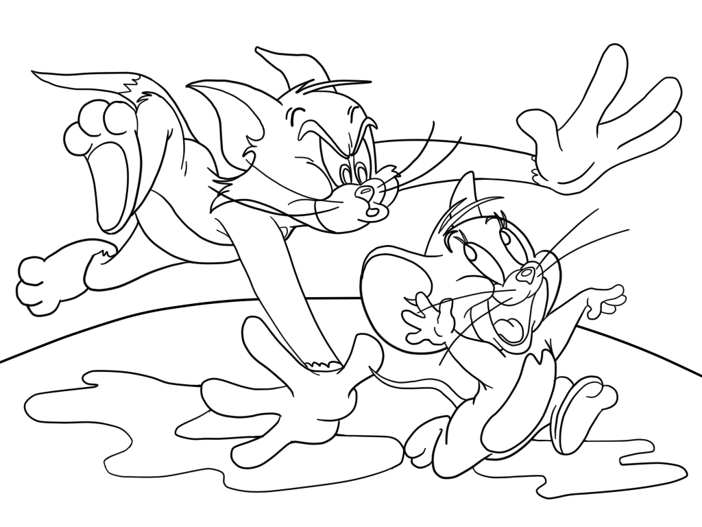 Tom and Jerry Coloring Pages Images