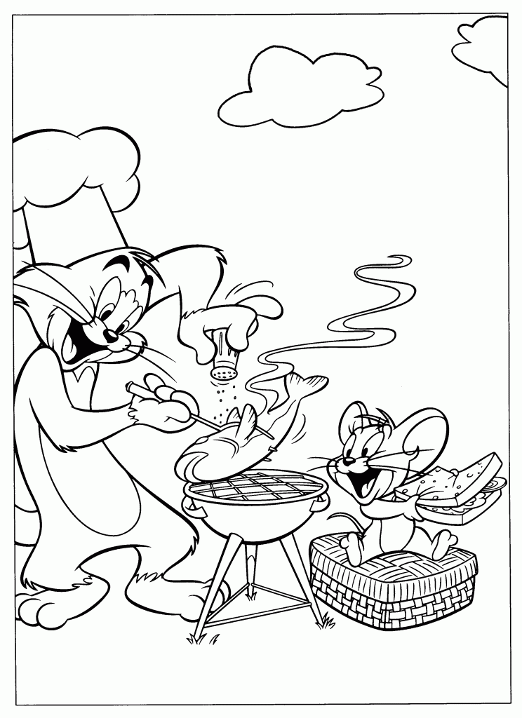 Tom and Jerry Coloring Pages Photo