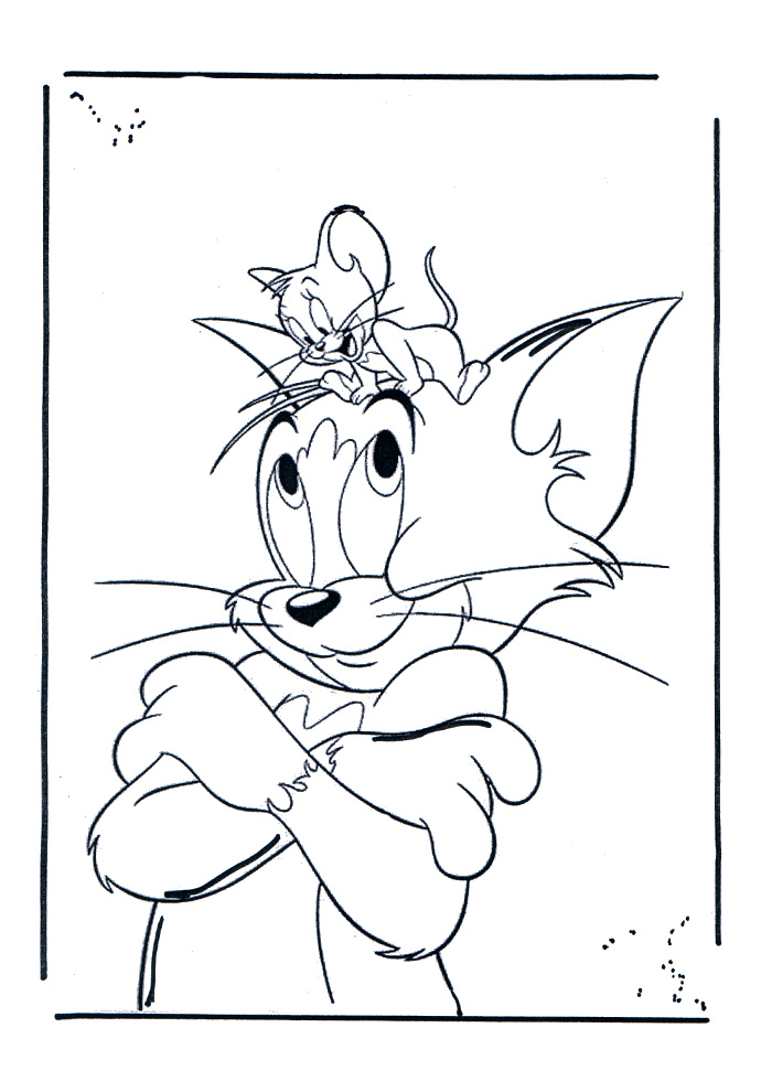 Tom and Jerry Coloring Pages To Print For Kids