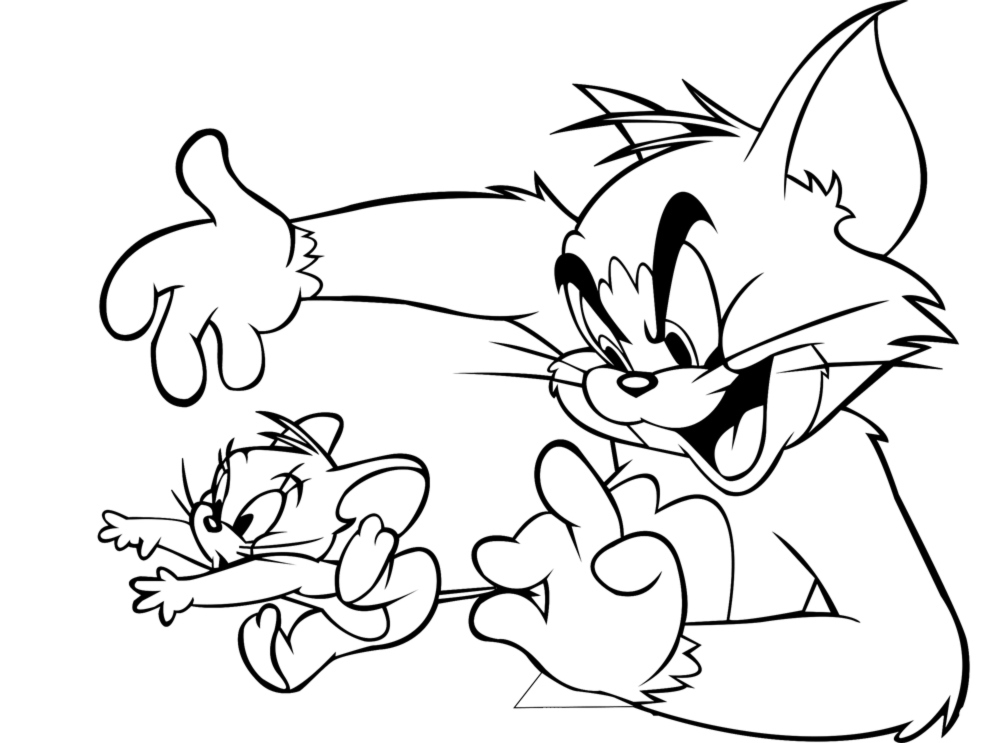 Tom and Jerry Coloring Pages To Print