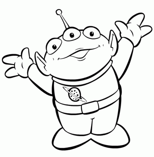 Toy Story Alien Coloring Page