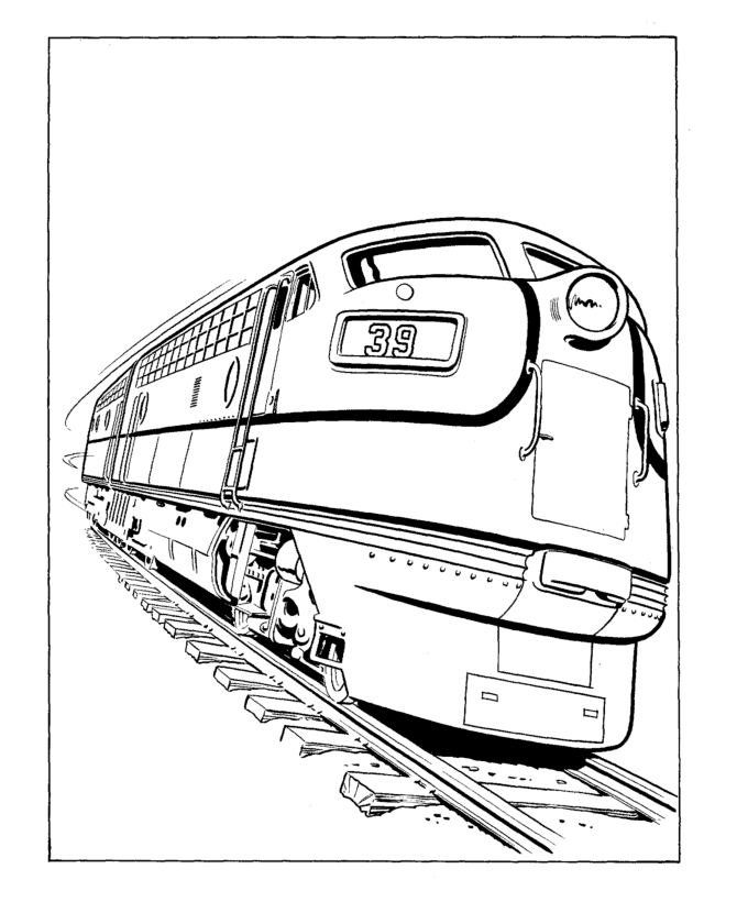 Train Car Coloring Page