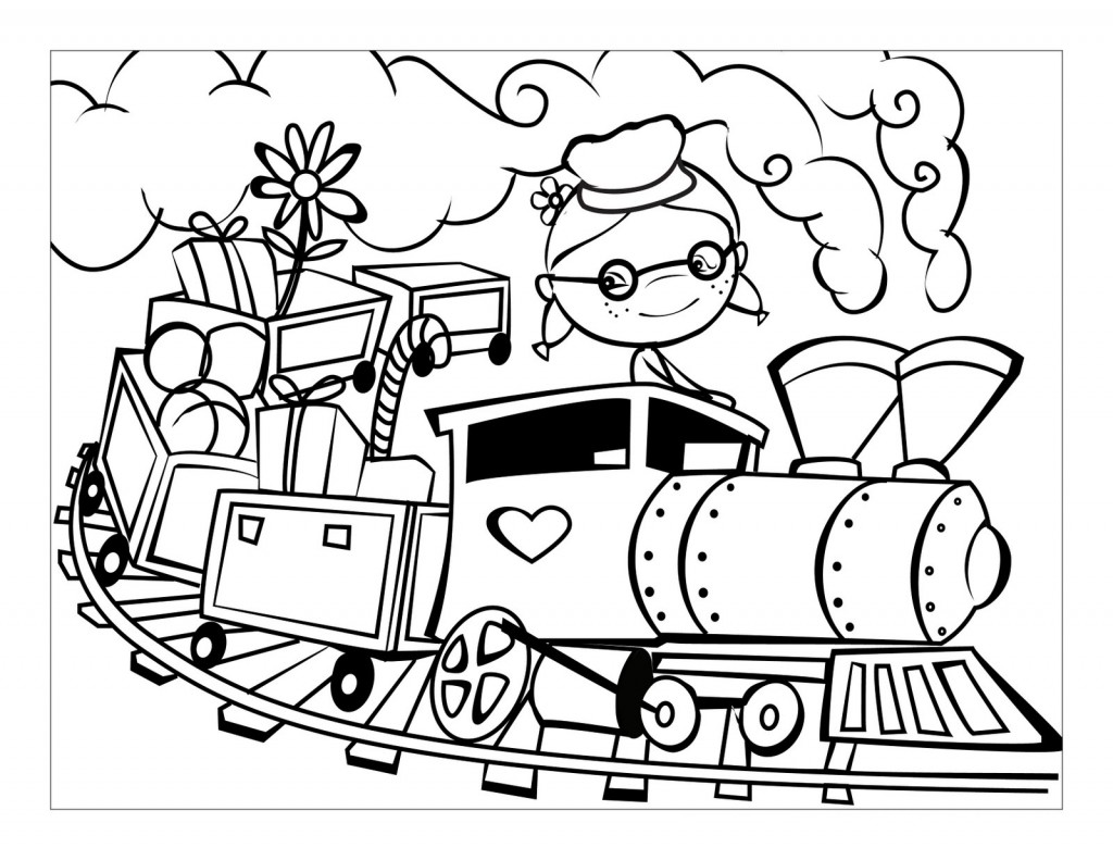 Train Cars Coloring Pages