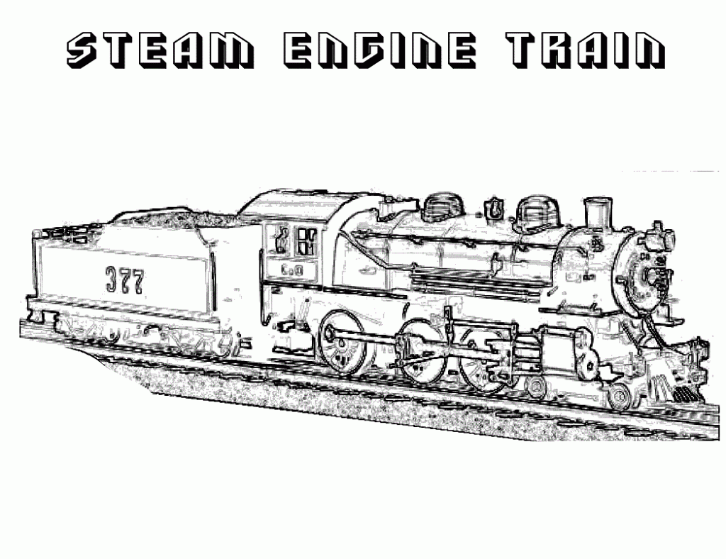 Train Coloring Pages For Kids