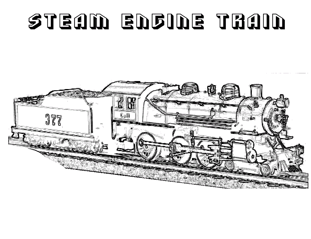 Free Printable Train Coloring Pages For Kids