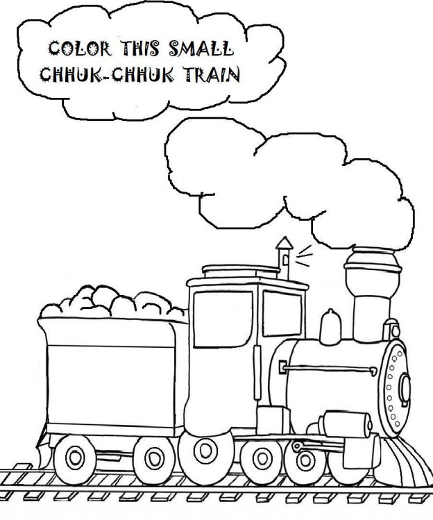 Free Printable Train Coloring Pages For Kids