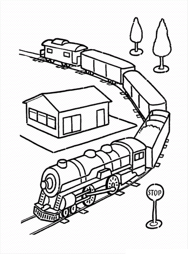 Free Printable Train Coloring Pages For Kids