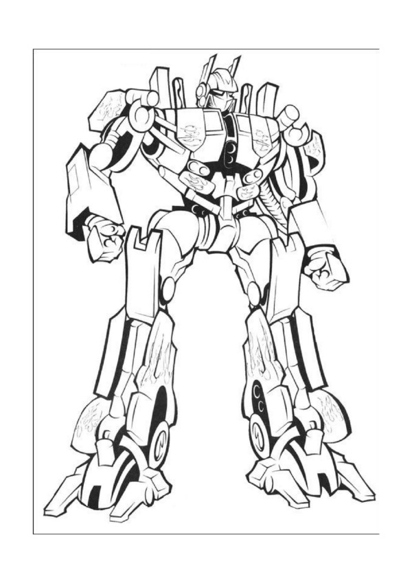 Transformers Coloring Pages Side Swipe Bangs