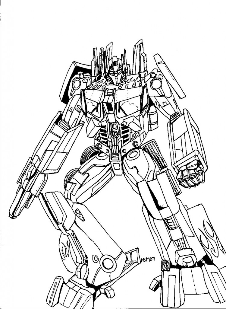 Transformers Bumblebee Coloring Pages