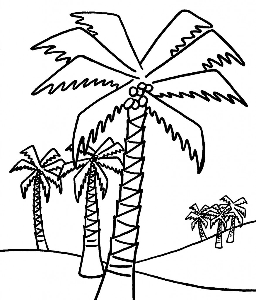 Tree Coloring Pages Kids