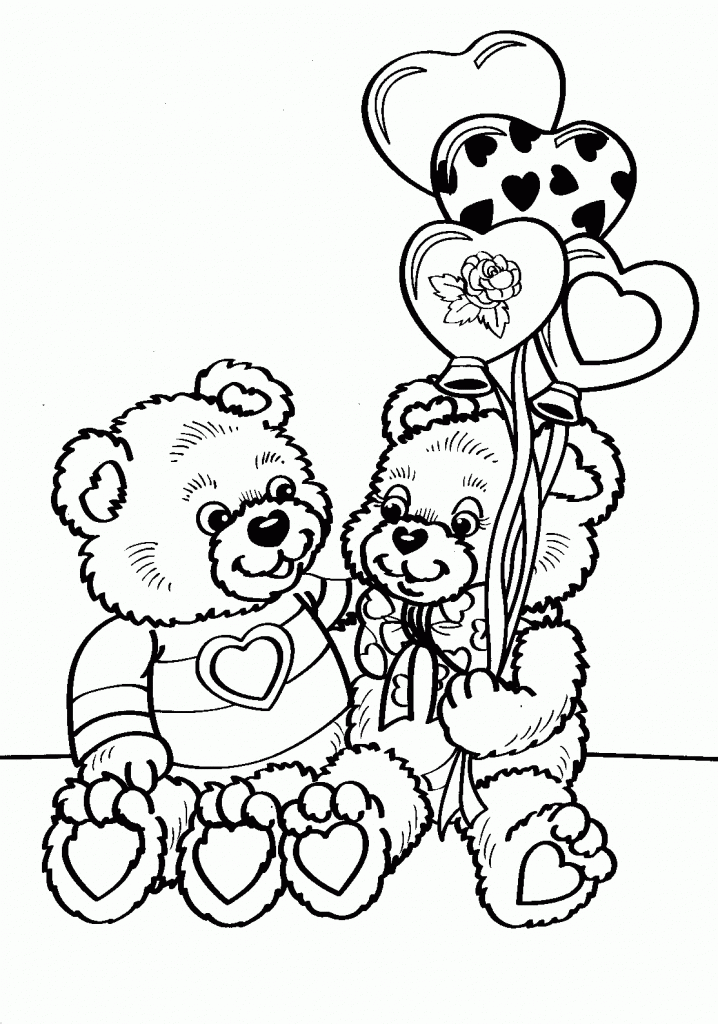 Valentine Coloring Page