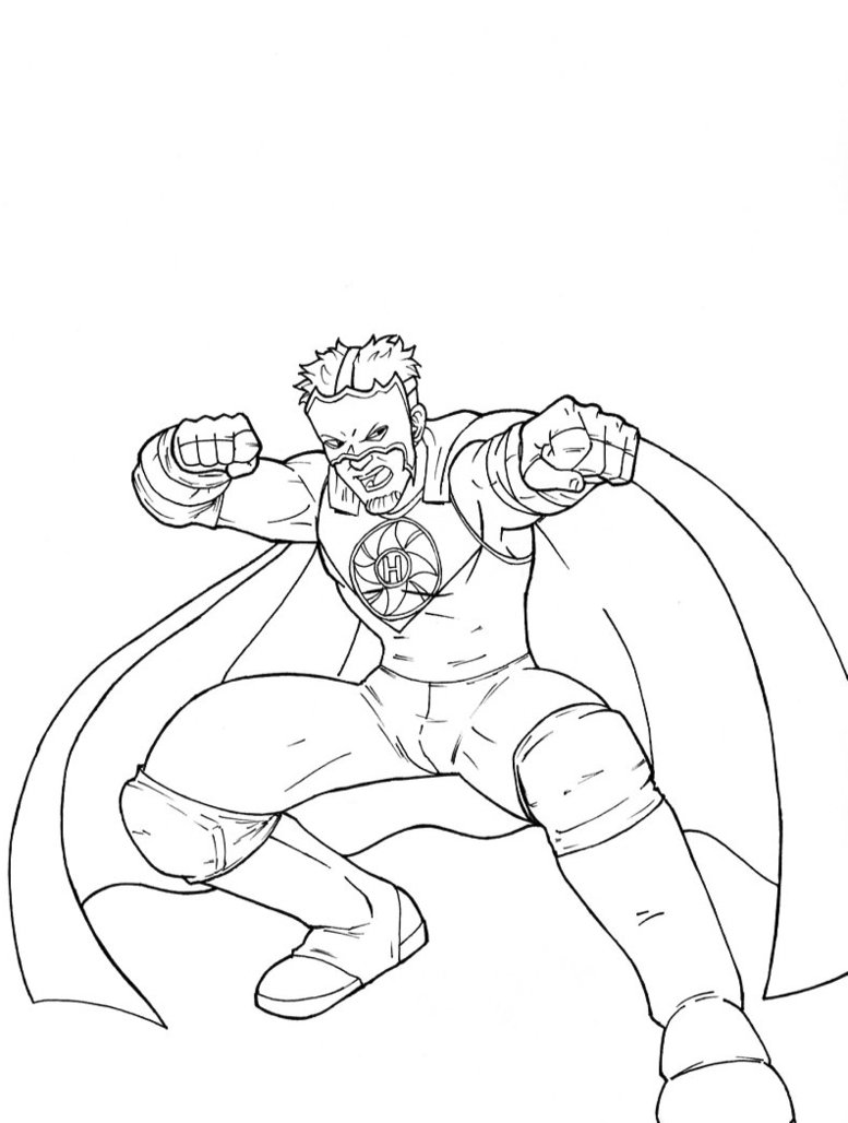 coloring pages of dx wwe