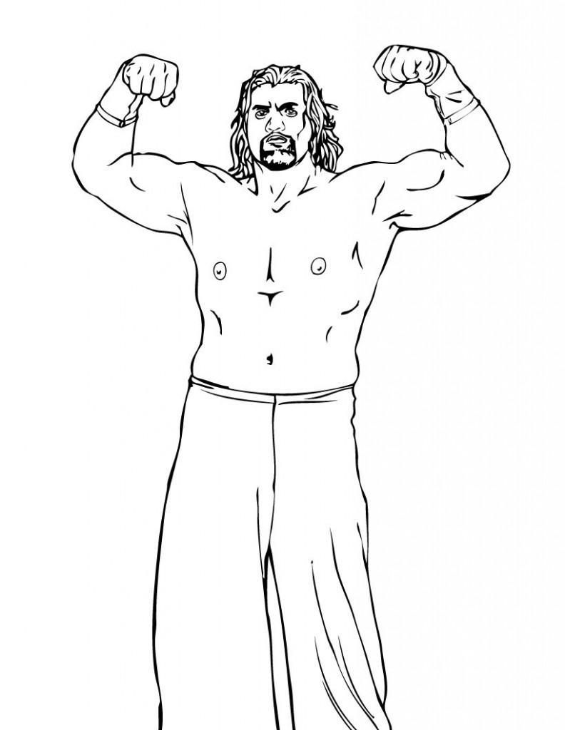 WWE Coloring Pages Printable