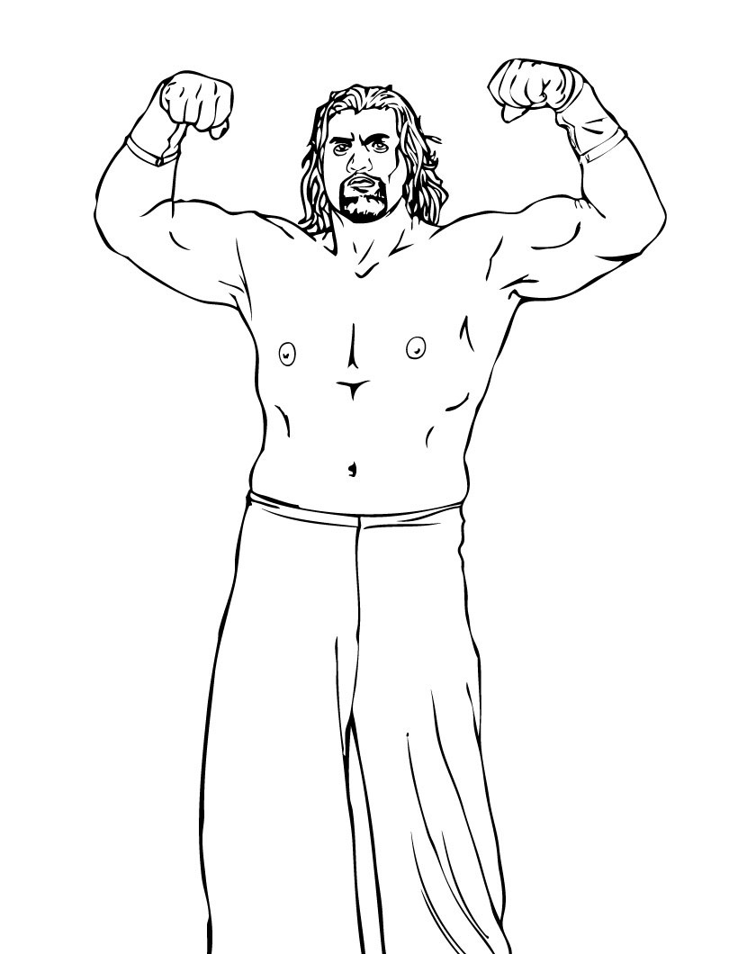 coloring pages of dx wwe