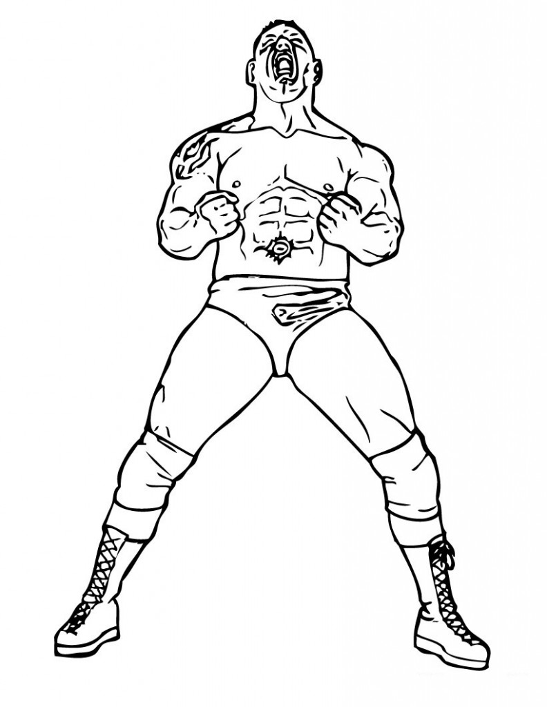 WWE Wrestlers Coloring Pages