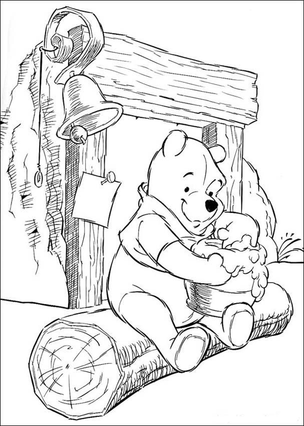 Winnie The Pooh Characters Coloring Pages