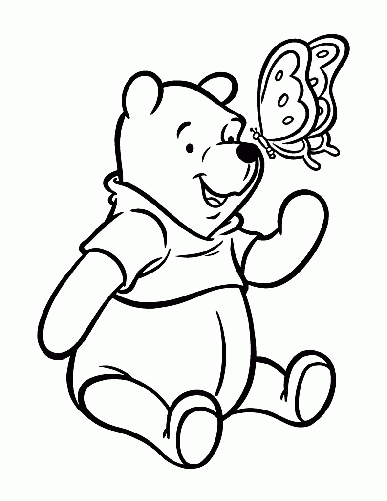 Winnie The Pooh Coloring Pages For Kids Printable