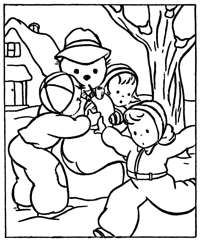 Winter Coloring Pages For Kids Printable
